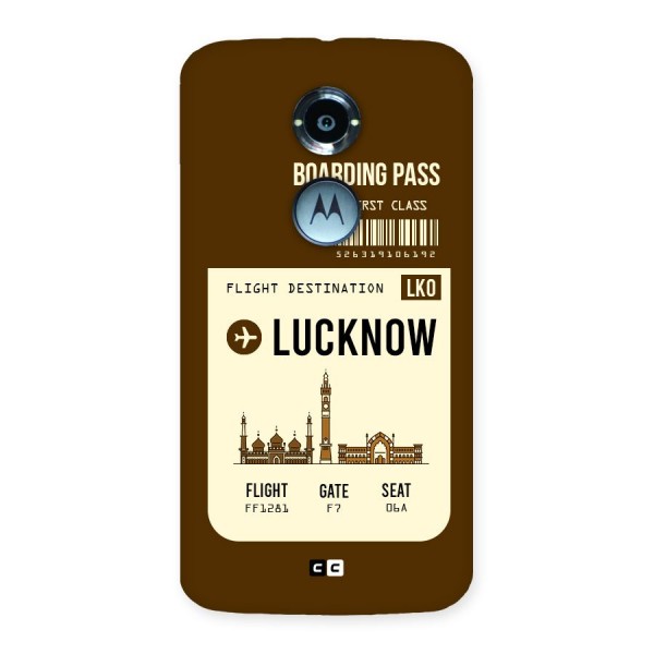 Lucknow Boarding Pass Back Case for Moto X 2nd Gen