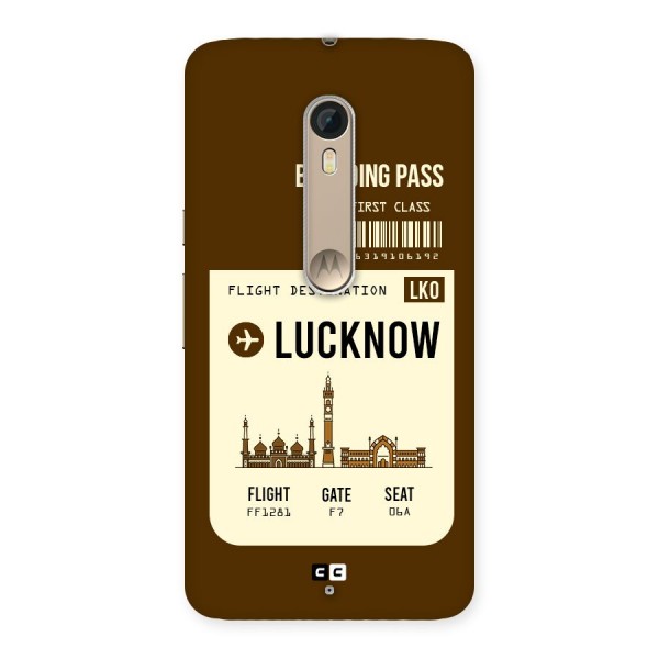 Lucknow Boarding Pass Back Case for Motorola Moto X Style