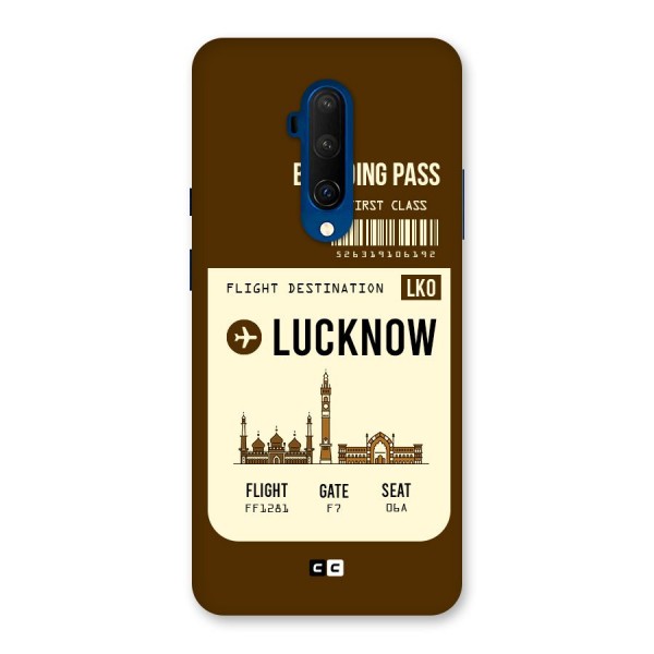 Lucknow Boarding Pass Back Case for OnePlus 7T Pro