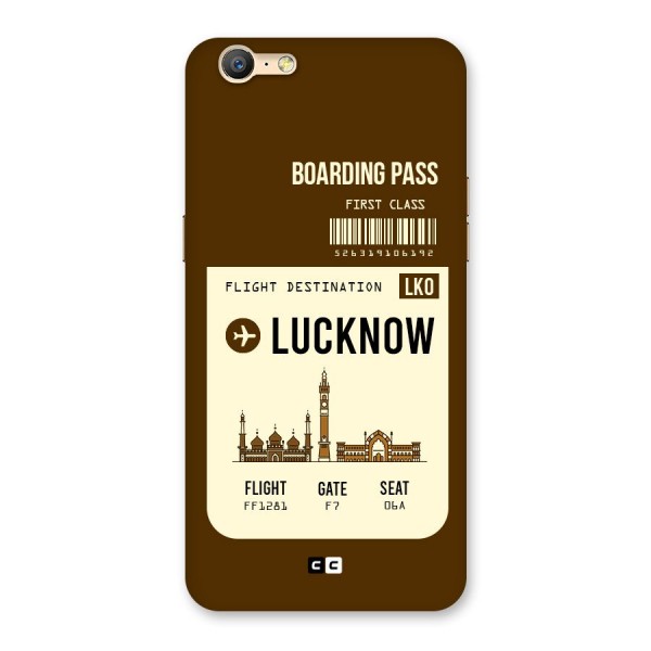 Lucknow Boarding Pass Back Case for Oppo A39