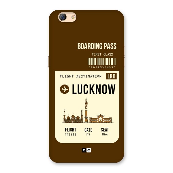 Lucknow Boarding Pass Back Case for Oppo F3 Plus