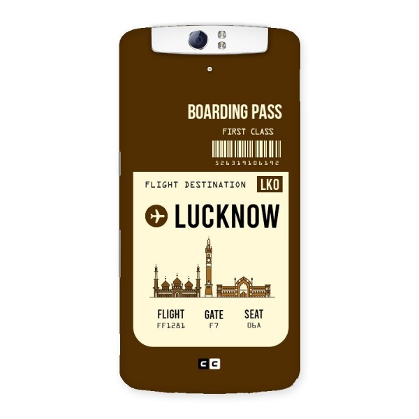 Lucknow Boarding Pass Back Case for Oppo N1
