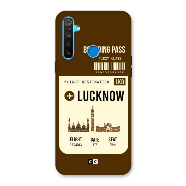 Lucknow Boarding Pass Back Case for Realme 5