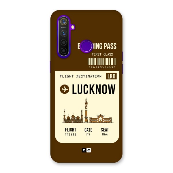 Lucknow Boarding Pass Back Case for Realme 5 Pro
