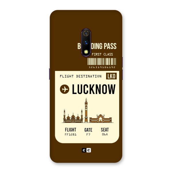Lucknow Boarding Pass Back Case for Realme X