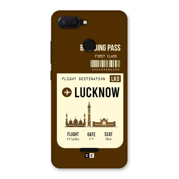 Lucknow Boarding Pass Back Case for Redmi 6