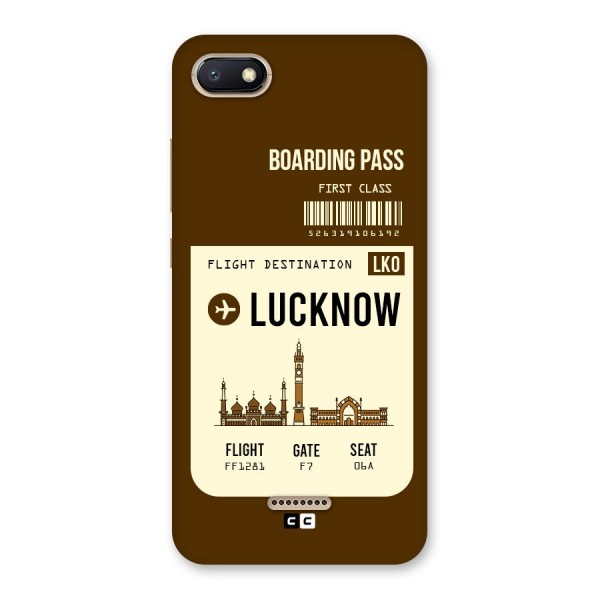 Lucknow Boarding Pass Back Case for Redmi 6A
