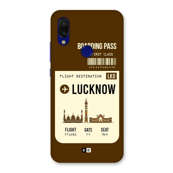 Lucknow Boarding Pass Back Case for Redmi 7