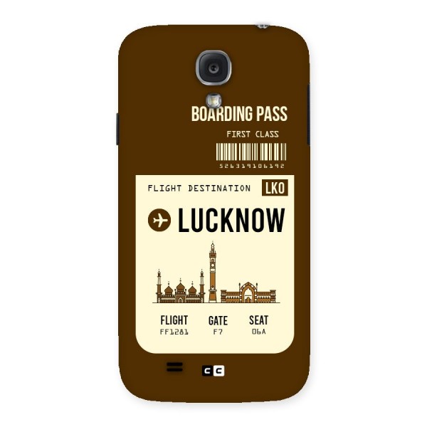 Lucknow Boarding Pass Back Case for Samsung Galaxy S4