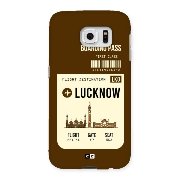 Lucknow Boarding Pass Back Case for Samsung Galaxy S6