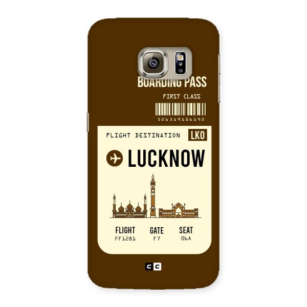 Lucknow Boarding Pass Back Case for Samsung Galaxy S6 Edge