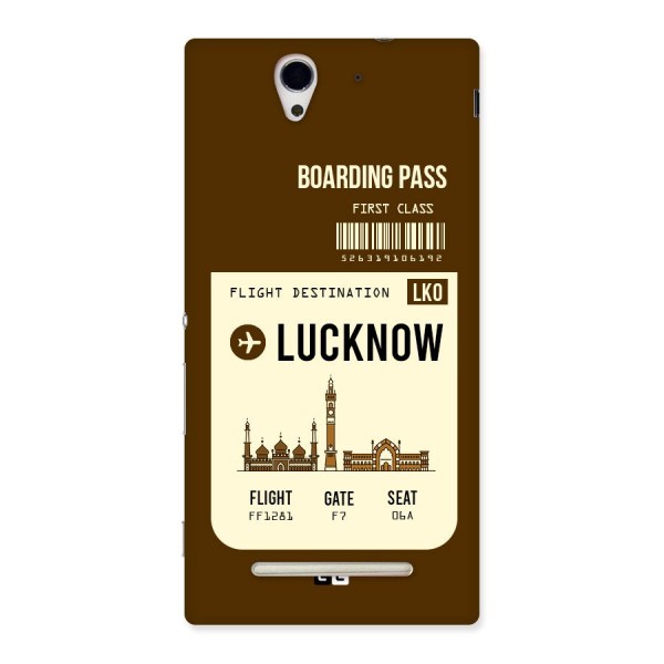 Lucknow Boarding Pass Back Case for Sony Xperia C3