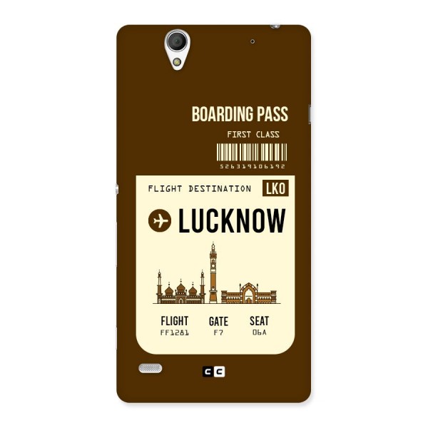 Lucknow Boarding Pass Back Case for Sony Xperia C4