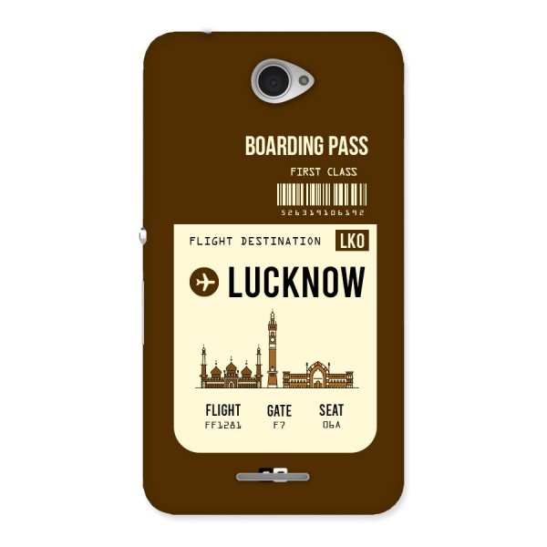 Lucknow Boarding Pass Back Case for Sony Xperia E4
