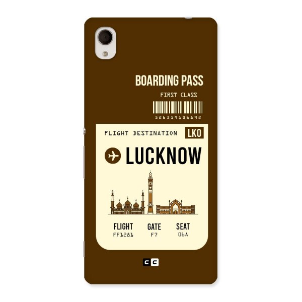 Lucknow Boarding Pass Back Case for Sony Xperia M4