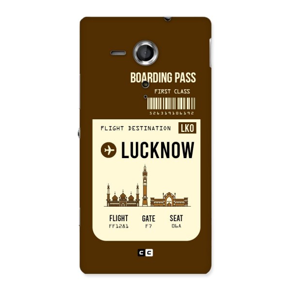 Lucknow Boarding Pass Back Case for Sony Xperia SP