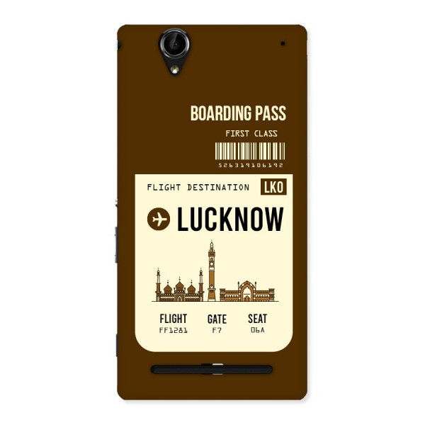 Lucknow Boarding Pass Back Case for Sony Xperia T2