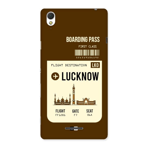 Lucknow Boarding Pass Back Case for Sony Xperia T3