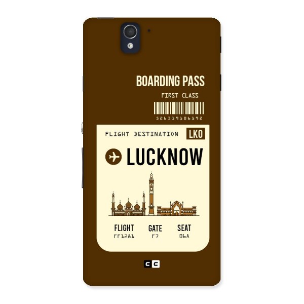 Lucknow Boarding Pass Back Case for Sony Xperia Z