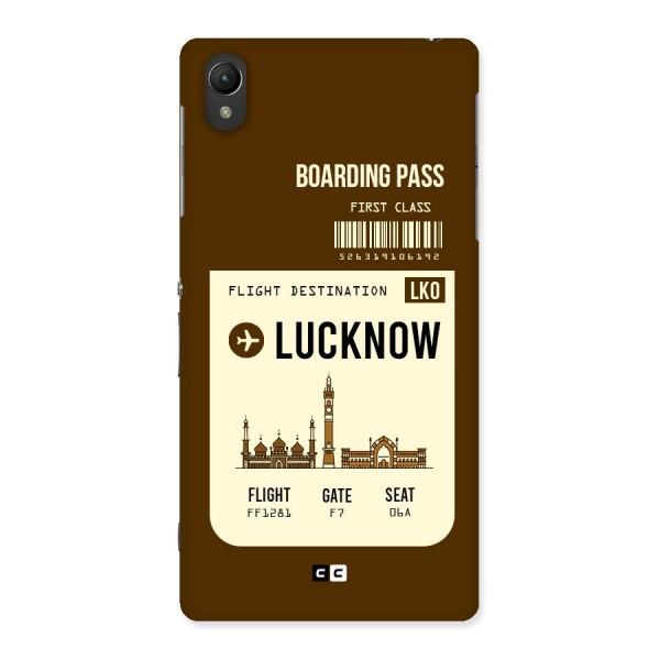 Lucknow Boarding Pass Back Case for Sony Xperia Z2