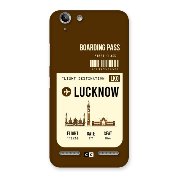 Lucknow Boarding Pass Back Case for Vibe K5