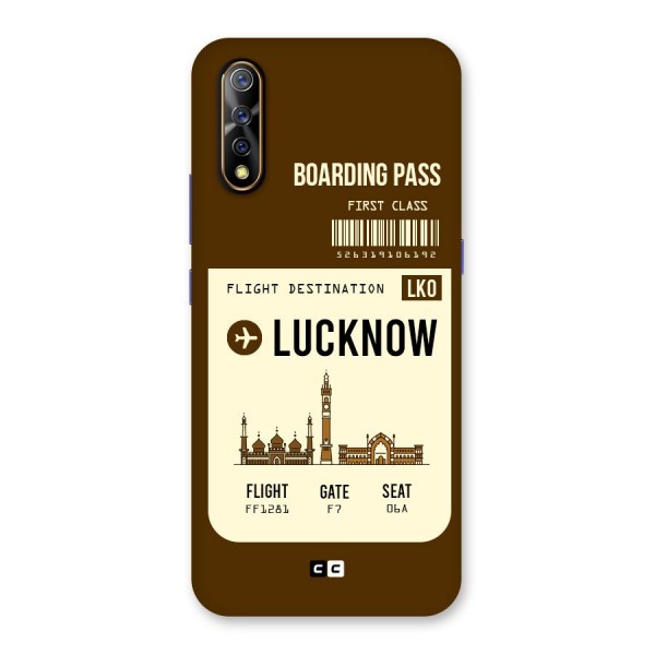 Lucknow Boarding Pass Back Case for Vivo S1