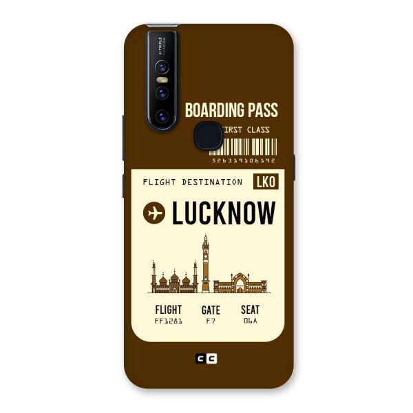 Lucknow Boarding Pass Back Case for Vivo V15