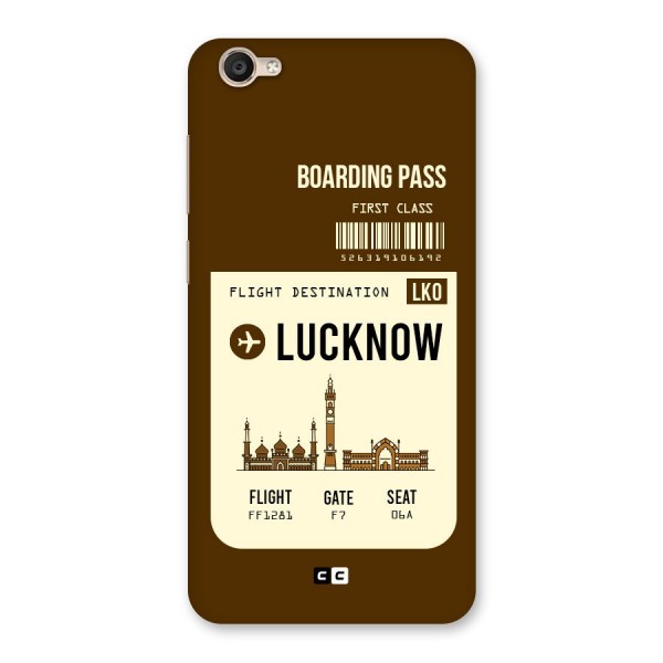 Lucknow Boarding Pass Back Case for Vivo Y55