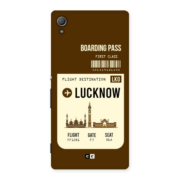 Lucknow Boarding Pass Back Case for Xperia Z3 Plus