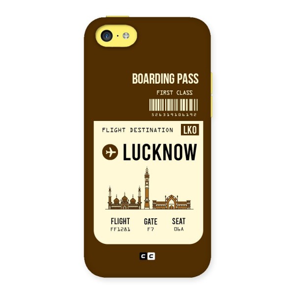 Lucknow Boarding Pass Back Case for iPhone 5C
