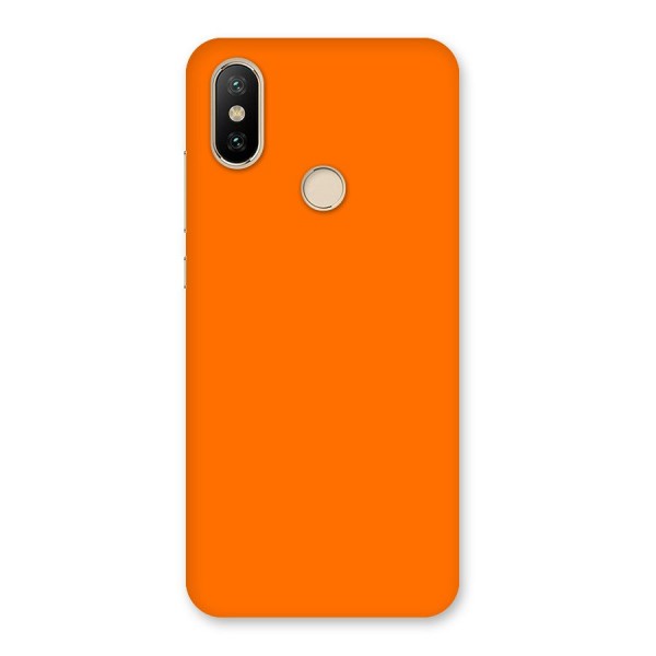 Mac Orange Back Case for Mi A2