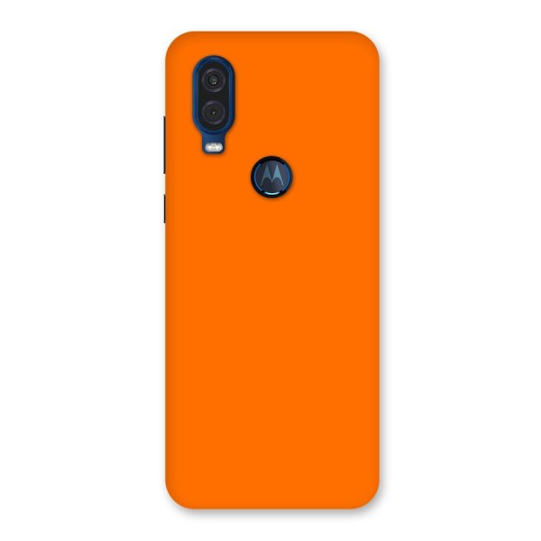 Mac Orange Back Case for Motorola One Vision