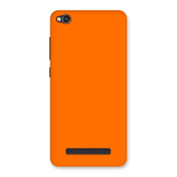 Mac Orange Back Case for Redmi 4A