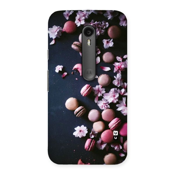 Macaroons And Cheery Blossoms Back Case for Moto G Turbo