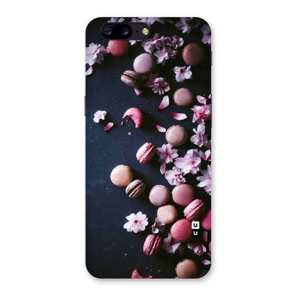 Macaroons And Cheery Blossoms Back Case for OnePlus 5