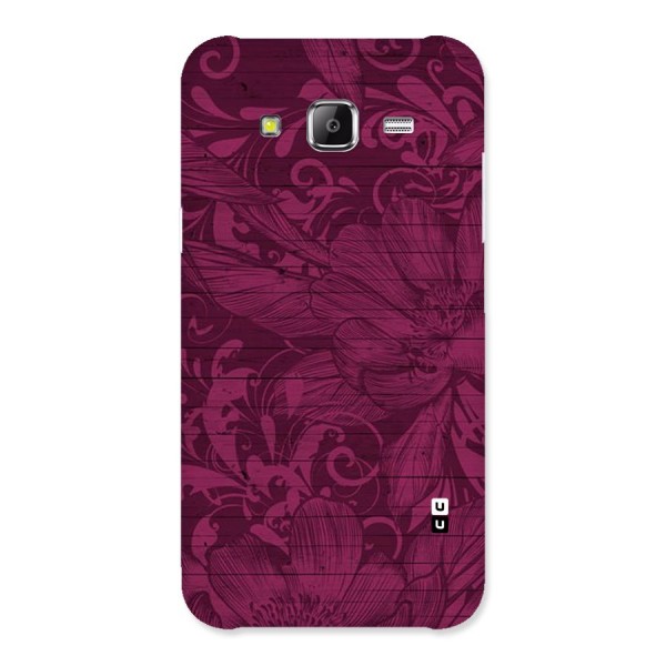Magenta Floral Pattern Back Case for Samsung Galaxy J2 Prime