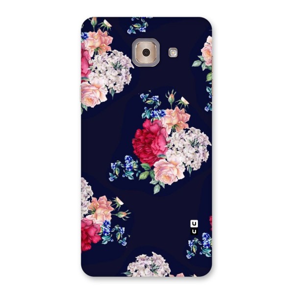 Magenta Peach Floral Back Case for Galaxy J7 Max