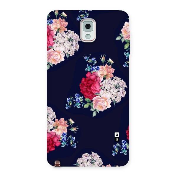 Magenta Peach Floral Back Case for Galaxy Note 3