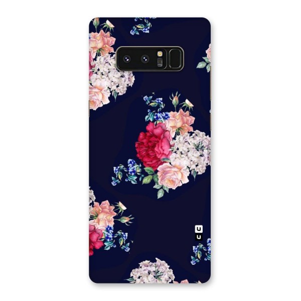 Magenta Peach Floral Back Case for Galaxy Note 8
