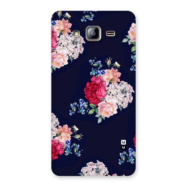 Magenta Peach Floral Back Case for Galaxy On5