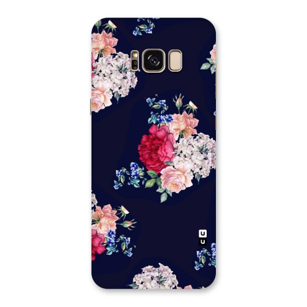 Magenta Peach Floral Back Case for Galaxy S8 Plus