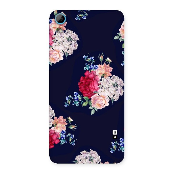 Magenta Peach Floral Back Case for HTC Desire 826
