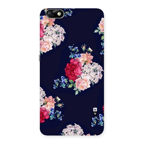 Magenta Peach Floral Back Case for Honor 4X
