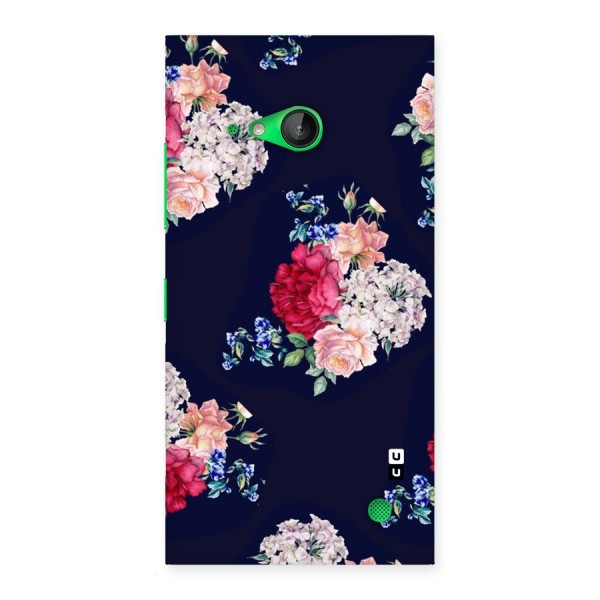 Magenta Peach Floral Back Case for Lumia 730