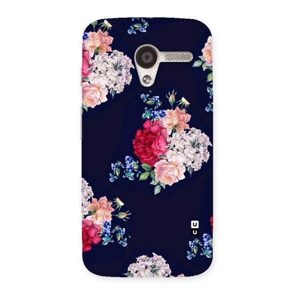 Magenta Peach Floral Back Case for Moto X
