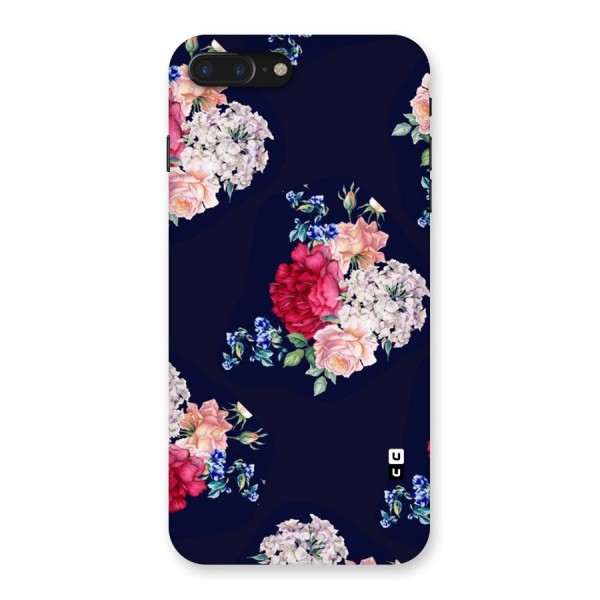 Magenta Peach Floral Back Case for iPhone 7 Plus
