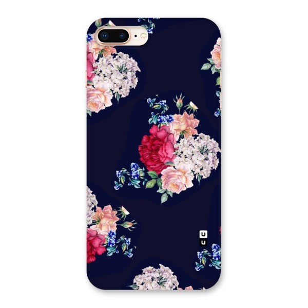 Magenta Peach Floral Back Case for iPhone 8 Plus