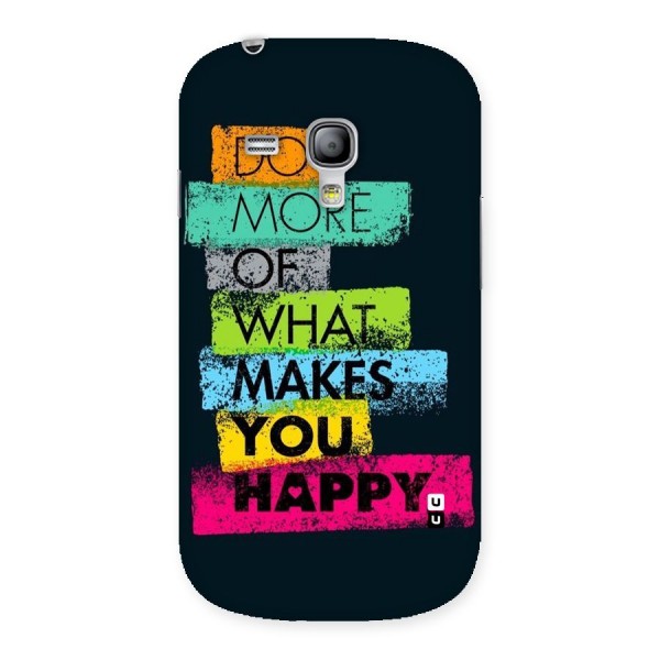 Makes You Happy Back Case for Galaxy S3 Mini