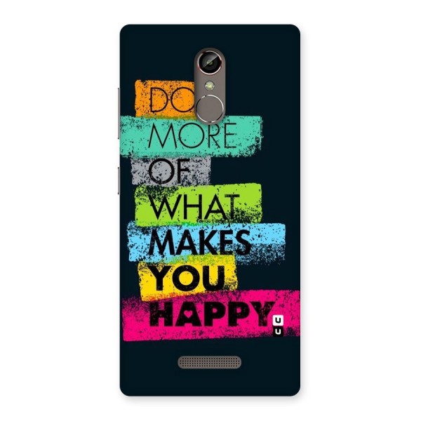 Makes You Happy Back Case for Gionee S6s
