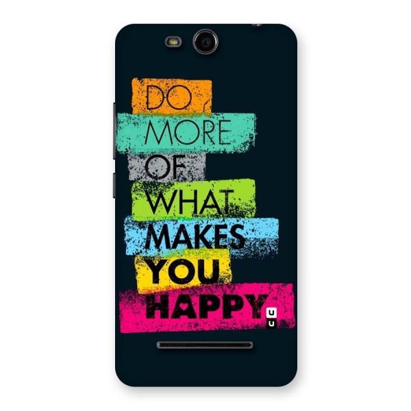 Makes You Happy Back Case for Micromax Canvas Juice 3 Q392